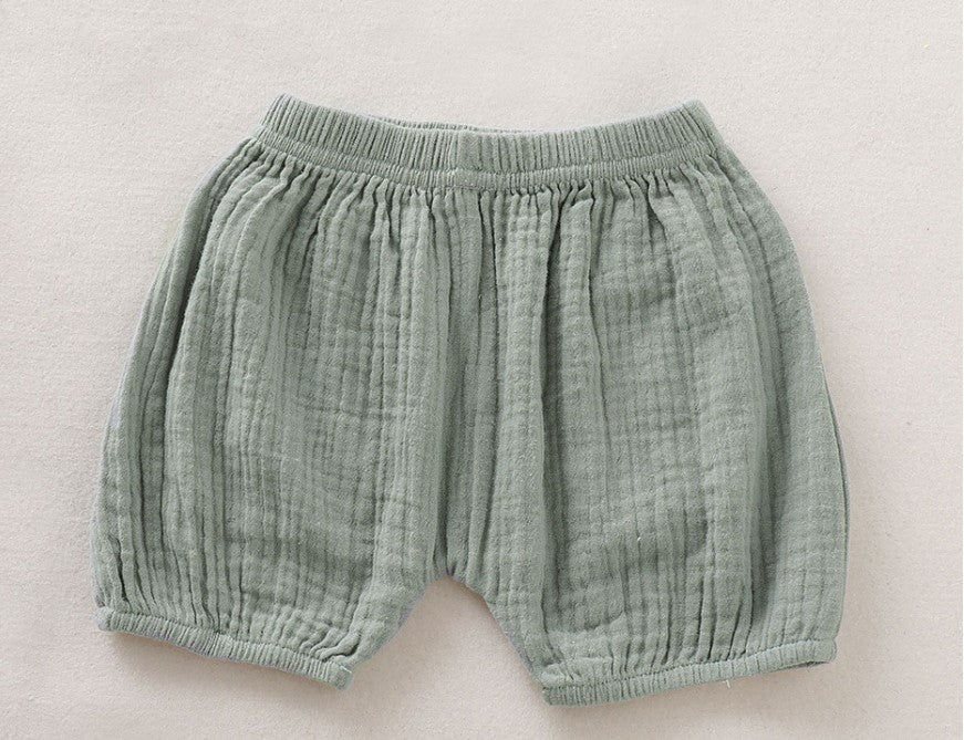 Imara Muslin Shorts and Blouse Set - Seafoam