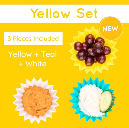 The Lunch Punch Jumbo Silicone Cups - Yellow