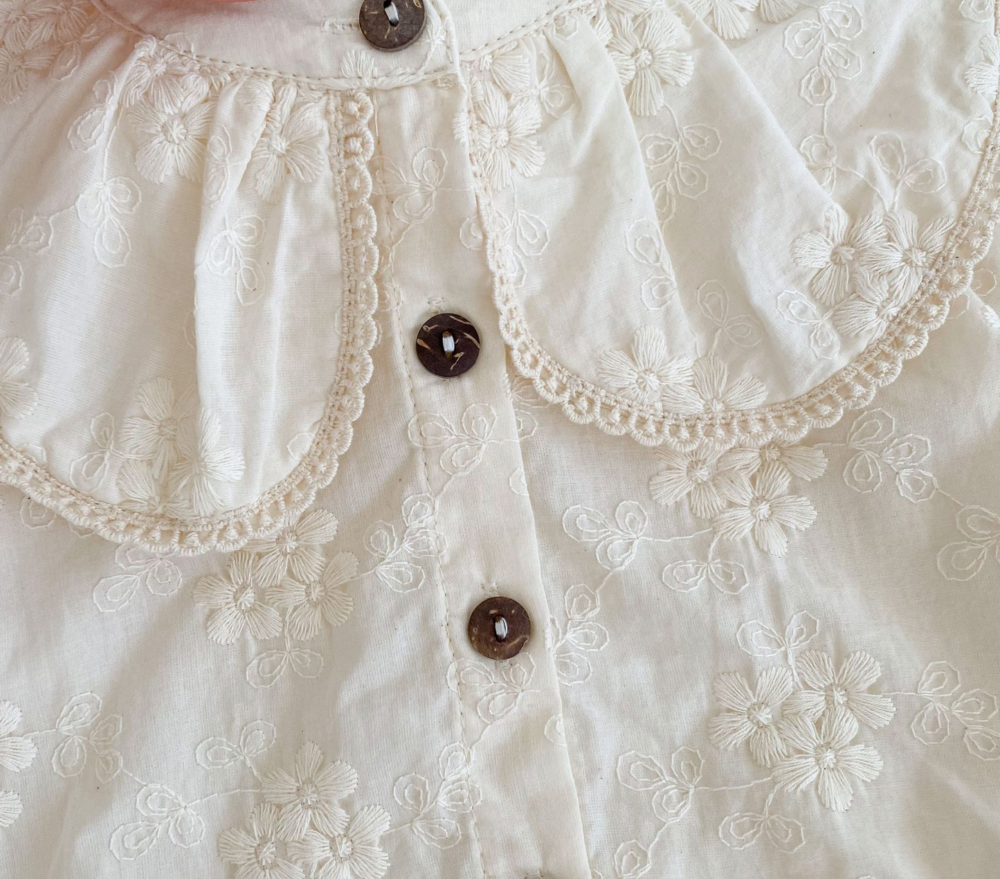 Emma lace collared romper