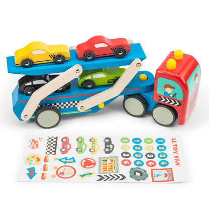 Le Toy Van - Race Car Transporter Set