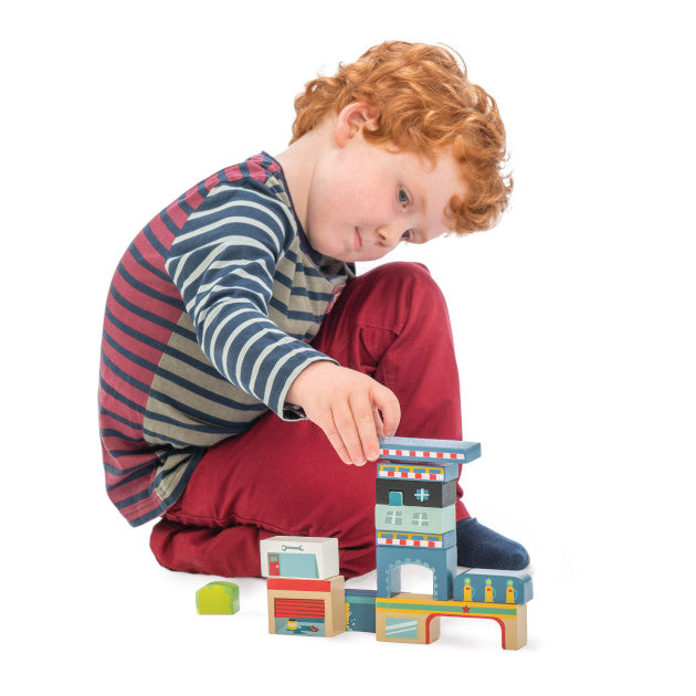 Le Toy Van - Round The Block Wooden Blocks Set