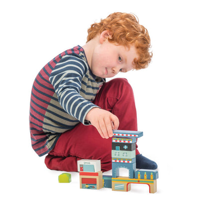 Le Toy Van - Round The Block Wooden Blocks Set