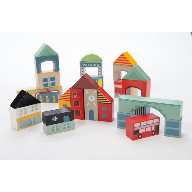 Le Toy Van - Round The Block Wooden Blocks Set