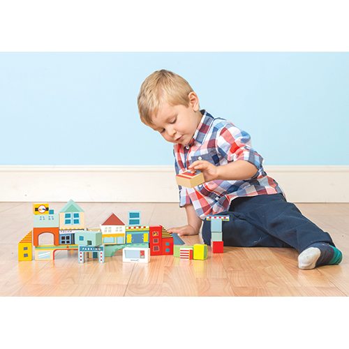 Le Toy Van - Round The Block Wooden Blocks Set