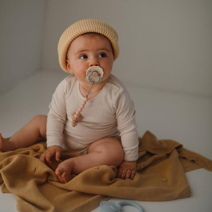 FRIGG Daisy Natural Rubber Pacifier - Chamomile - Size 2