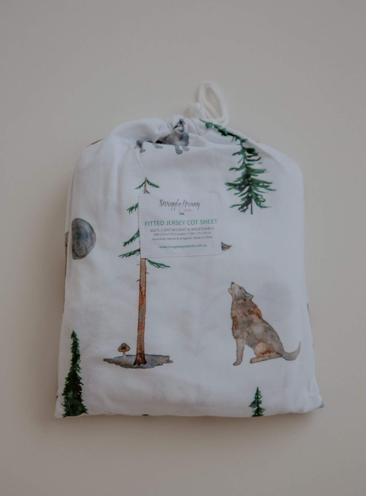 Snuggle Hunny Kids  Fitted Cot Sheet - Alpha