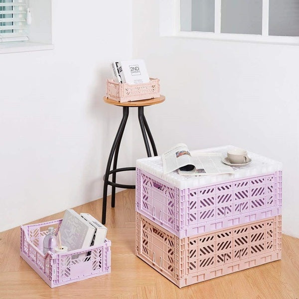 Aykasa - Maxi Folding Crate - Warm Taupe