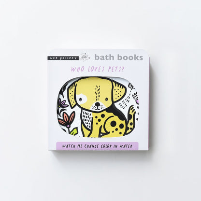 Wee Gallery Baby Bath Book - Who loves Pets?