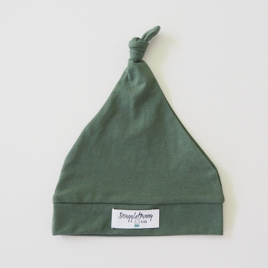 Snuggle Hunny Kids Knotted Beanie - Olive