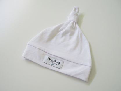 Snuggle Hunny Kids Knotted Beanie - White