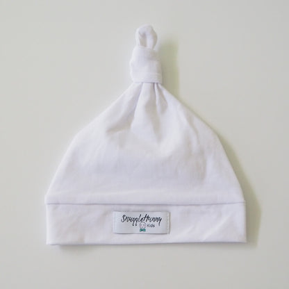 Snuggle Hunny Kids Knotted Beanie - White