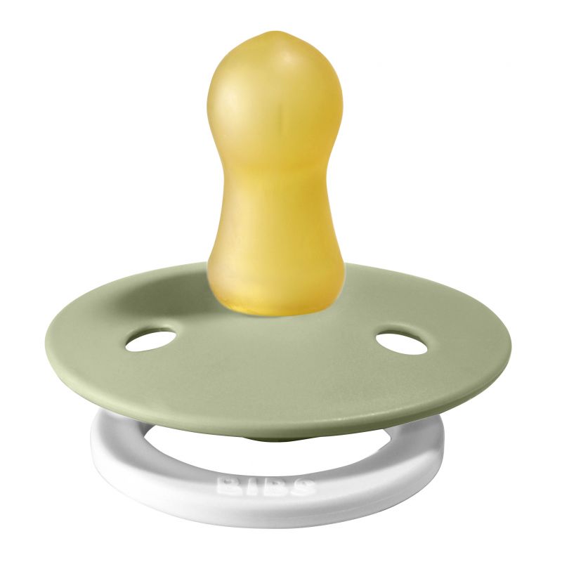 BIBS Natural Latex Pacifier - Sage | Glow in the dark - Size 1