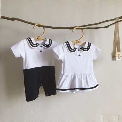 Classic Sailor Style Romper - Boy