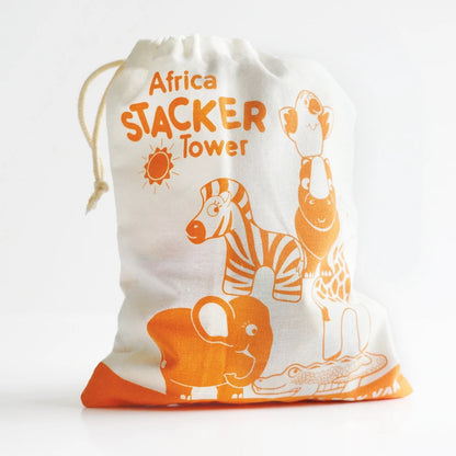 Le Toy Van - Africa Stacker &amp; Cotton Bag