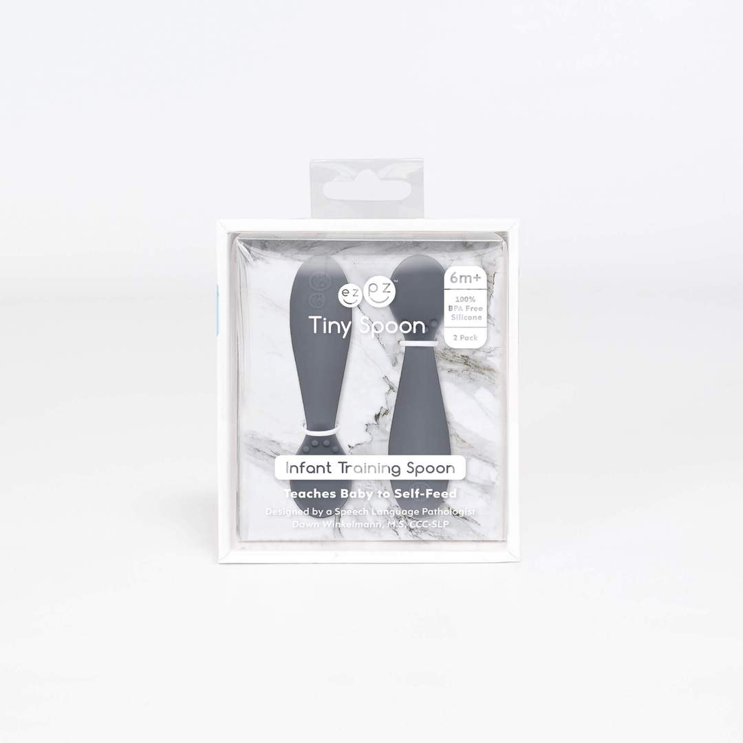 EZPZ - Tiny Spoon Twin-Pack - Gray