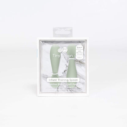 EZPZ - Tiny Spoon Twin-Pack - Sage