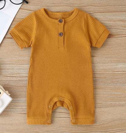 Arlo Summer Onesie - Butterscotch