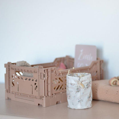 Aykasa - Mini Folding Crate - Warm Taupe