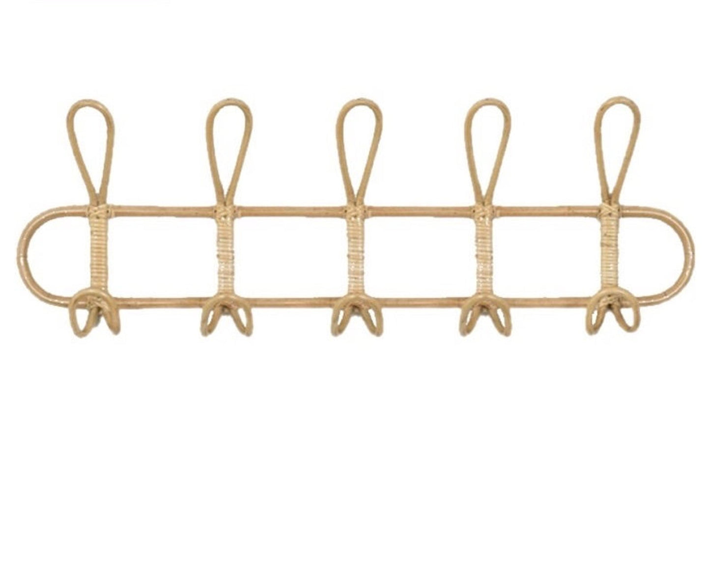 Rattan Hanging Wall Hooks - Large