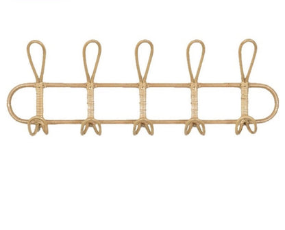 Rattan Hanging Wall Hooks - Large