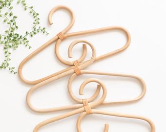 Rattan Kids Clothing Hanger