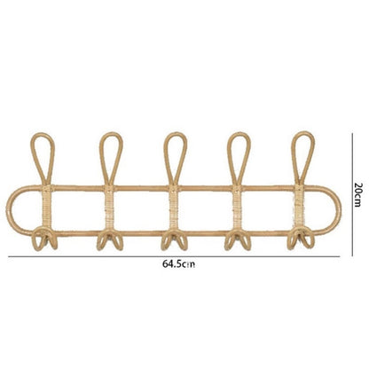 Rattan Hanging Wall Hooks - Large