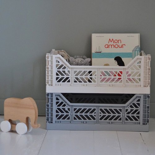 Aykasa - Midi Folding Crate - Coconut Milk