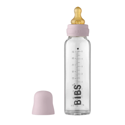 BIBS - Glass Bottle Complete Set 225ml - Dusky Lilac
