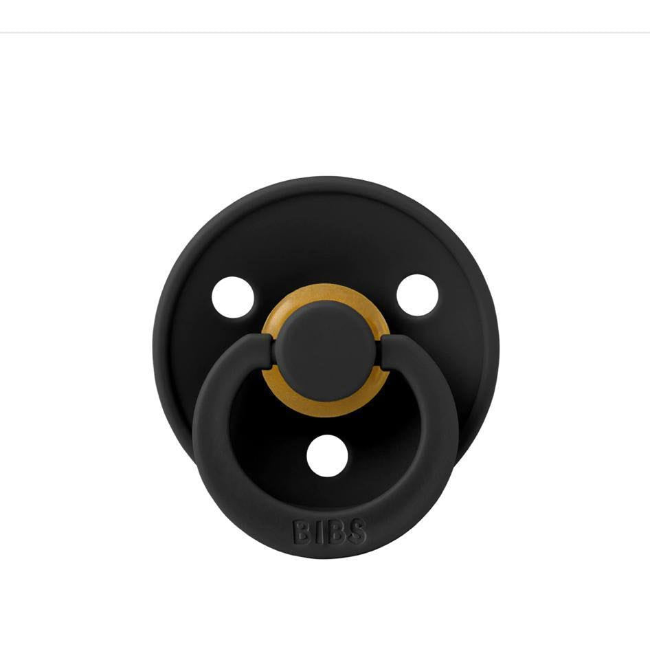 BIBS Colour Natural Latex Pacifier - Black Size 3