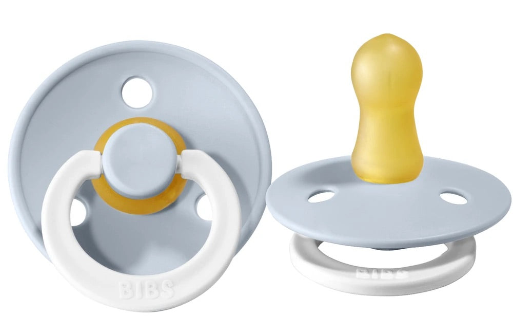 BIBS Natural Latex Pacifier - Baby blue glow in the dark size 1