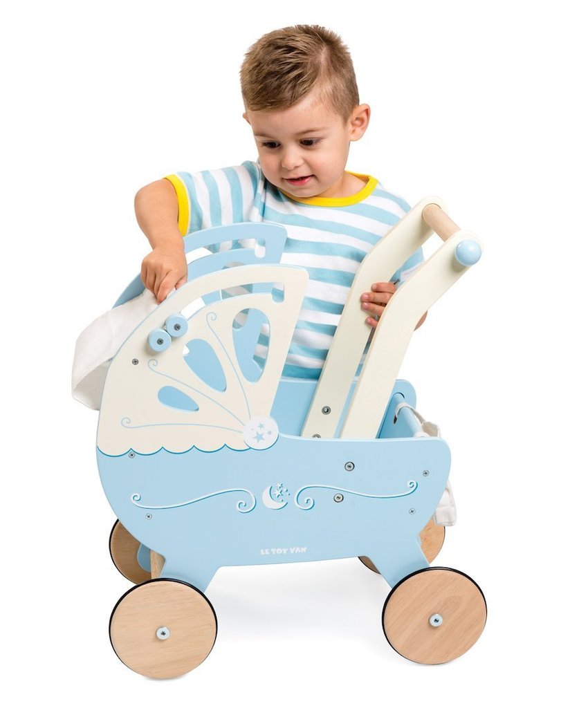 Le Toy Van - Moonlight Pram (Including baby bag and mattress)