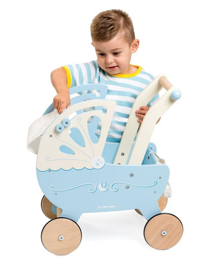 Le Toy Van - Moonlight Pram (Including baby bag and mattress)