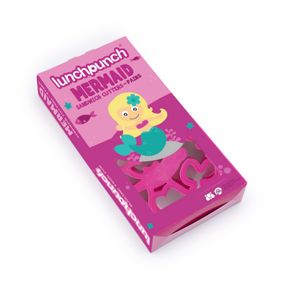 The Lunch Punch | Mermaid Shape Sandwich Cutters | For Toddlers and Kids