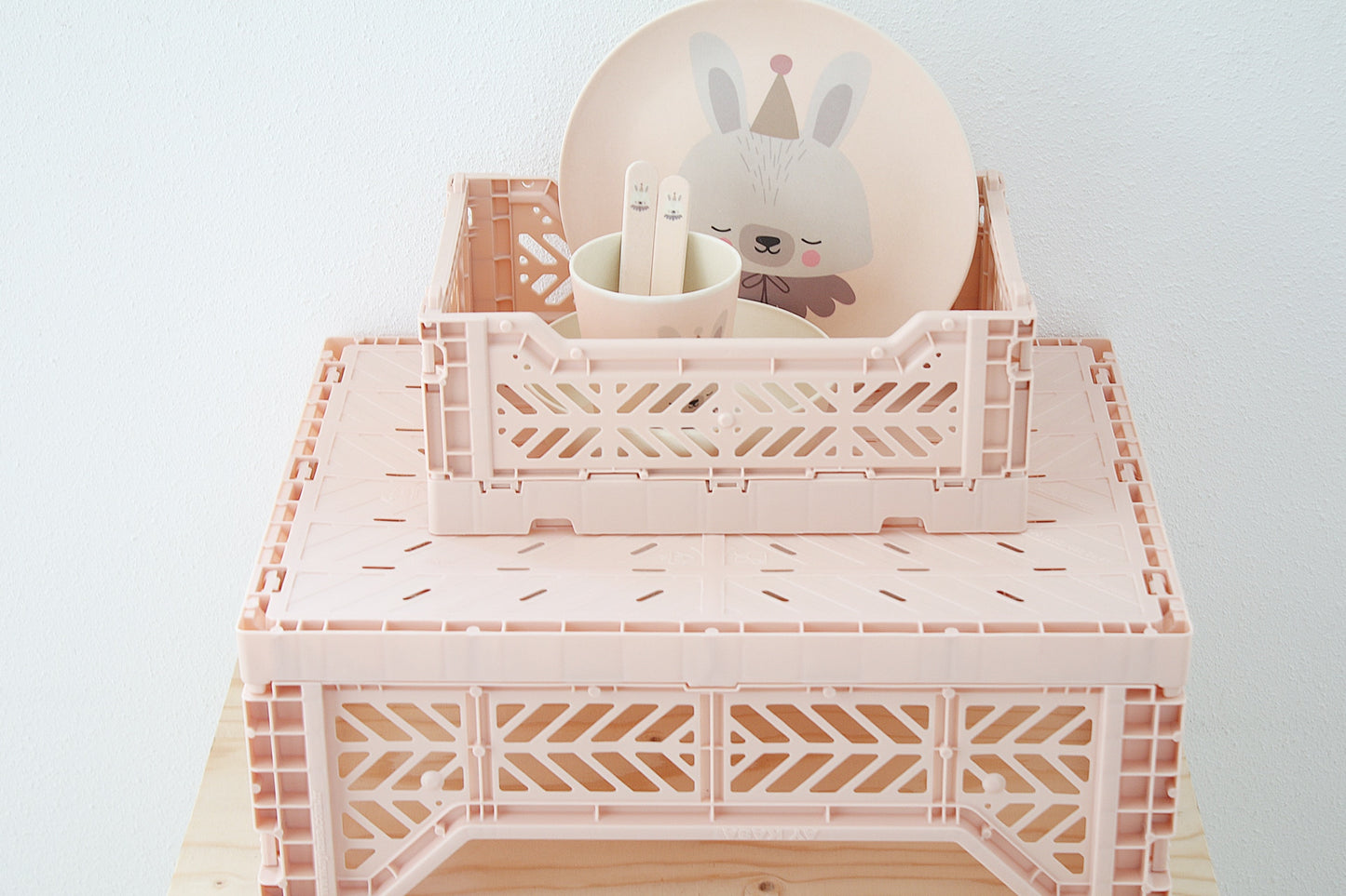 Aykasa - Midi Folding Crate - Milk Tea