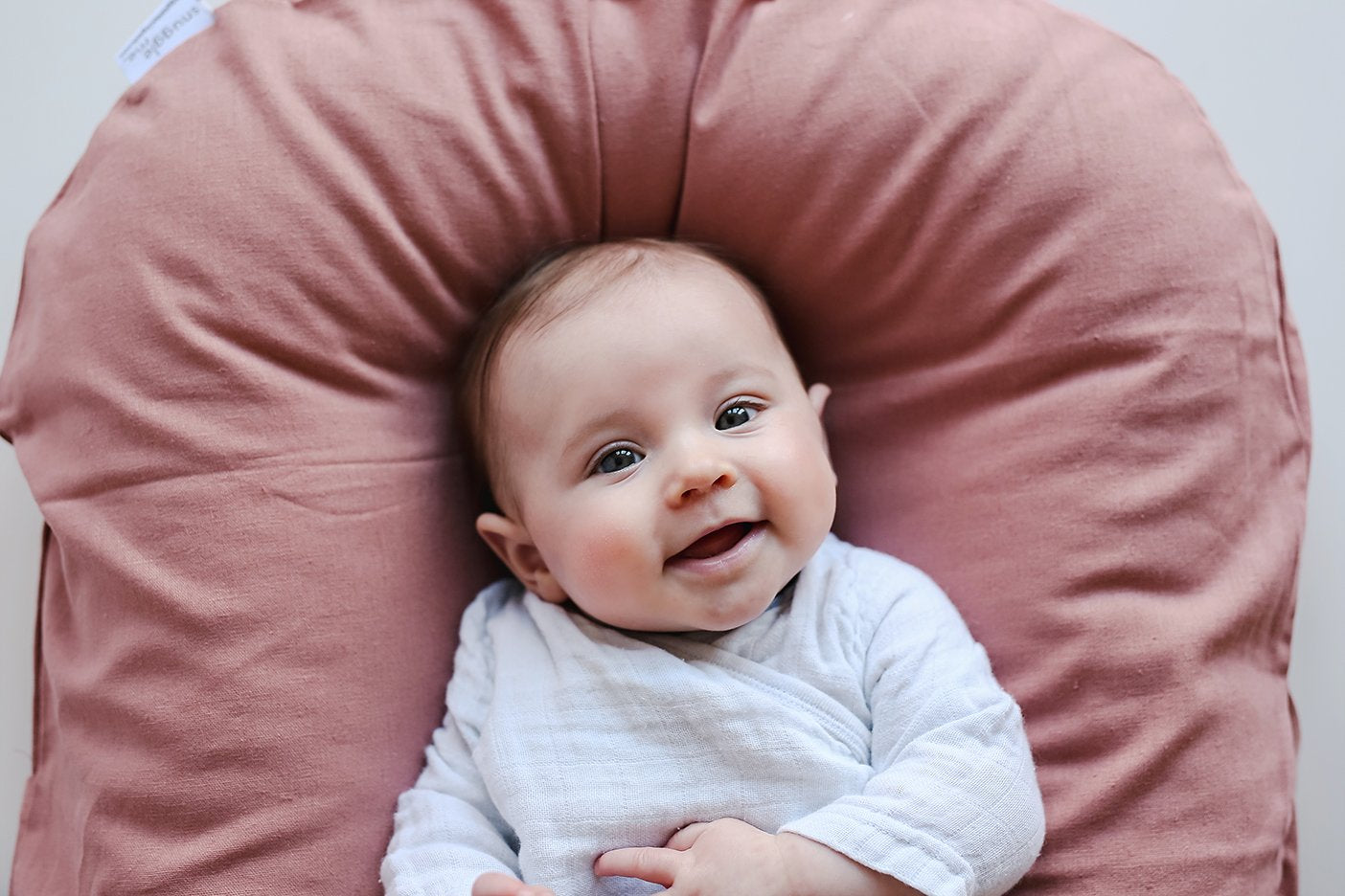 Snuggle Me Organic | Patented Infant Lounger - Rosewood Linen