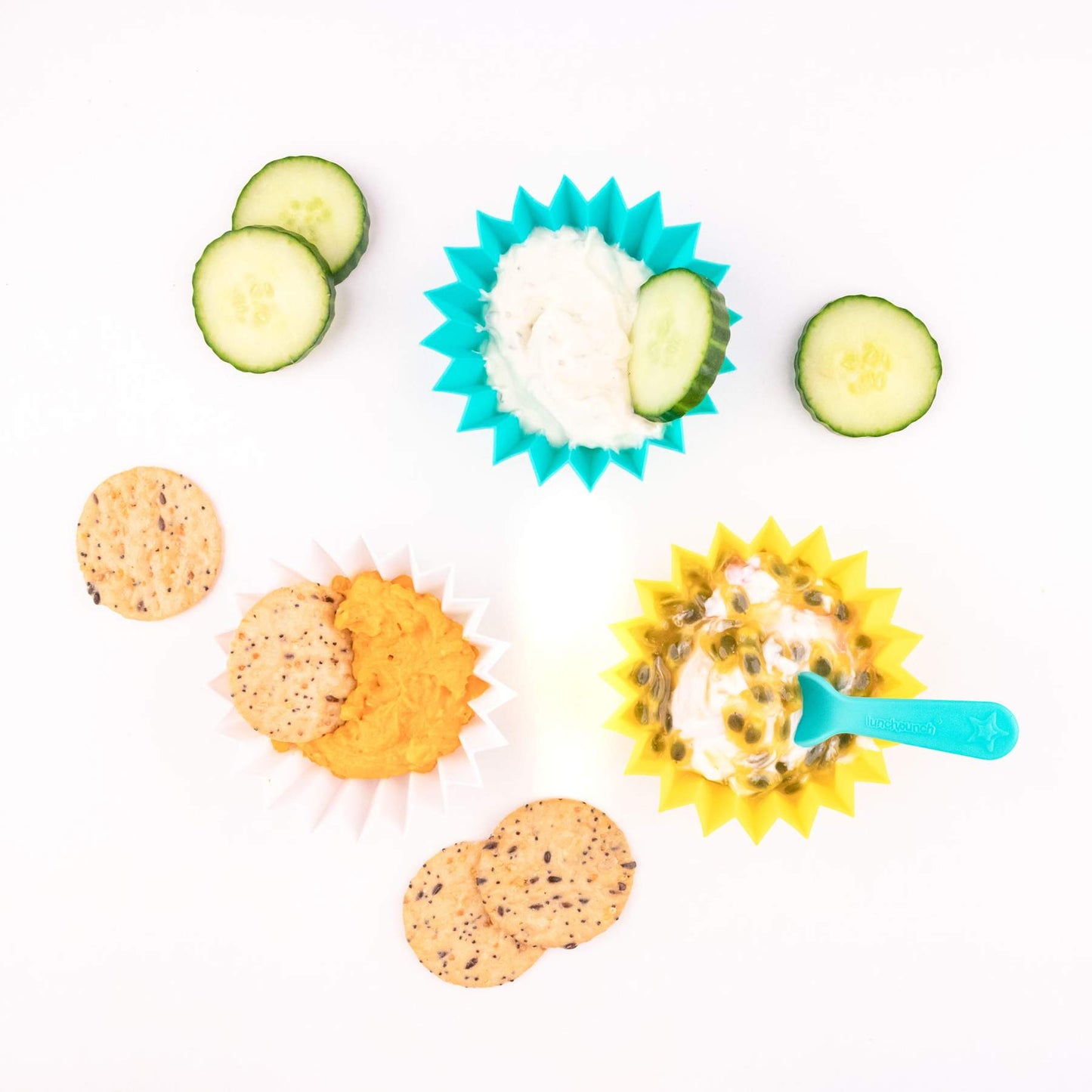 The Lunch Punch Jumbo Silicone Cups - Yellow