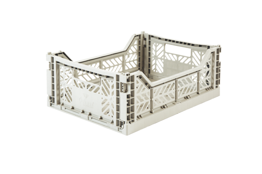 Aykasa - Midi Folding Crate - Light Grey