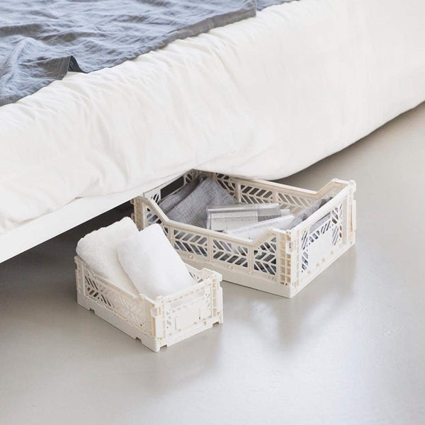 Aykasa - Midi Folding Crate - Coconut Milk