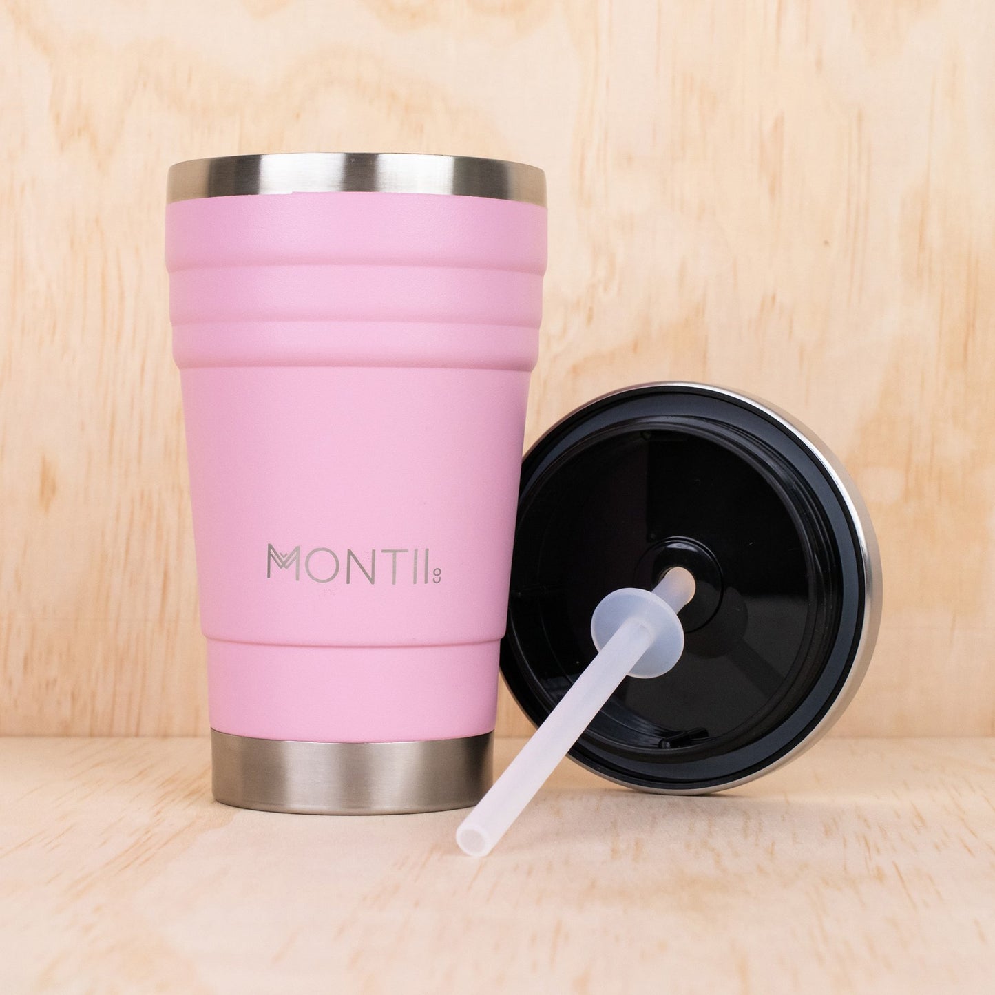 MontiiCo Mini Silicone Straw Set | Clear
