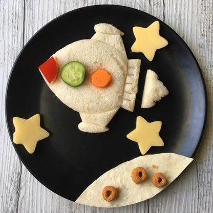The Lunch Punch | Space Shape Sandwich Cutters | For Toddlers and Kids