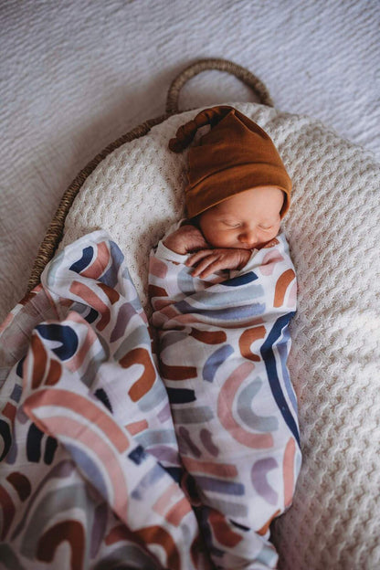 Snuggle Hunny Kids Organic Muslin Wrap - Rainbow Baby
