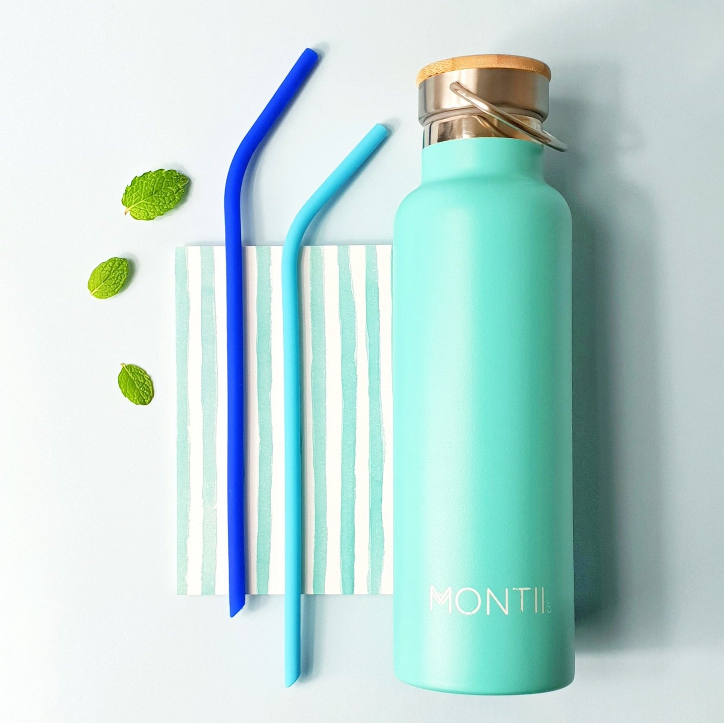 MontiiCo Silicone Straw Set