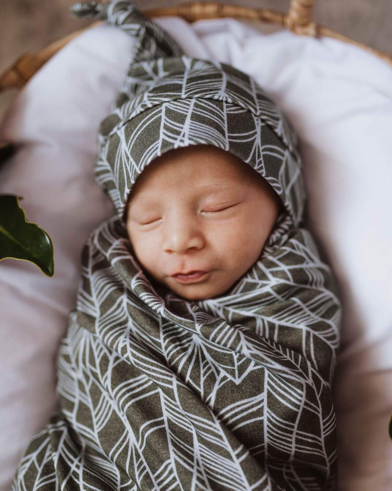 Snuggle Hunny Kids Tribal Jersey Wrap &amp; Beanie Set