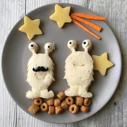 The Lunch Punch | Space Shape Sandwich Cutters | For Toddlers and Kids