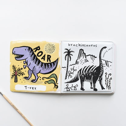 Wee Gallery Baby Bath Book - Who loves Dinosaurs?
