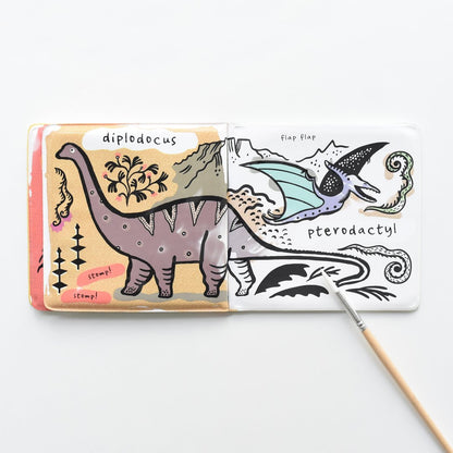Wee Gallery Baby Bath Book - Who loves Dinosaurs?