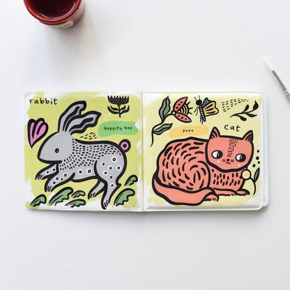 Wee Gallery Baby Bath Book - Who loves Pets?